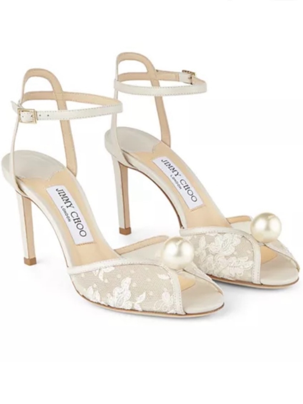 Jimmy Choo Women’s Sacora 85 ankle strap high heel sandals